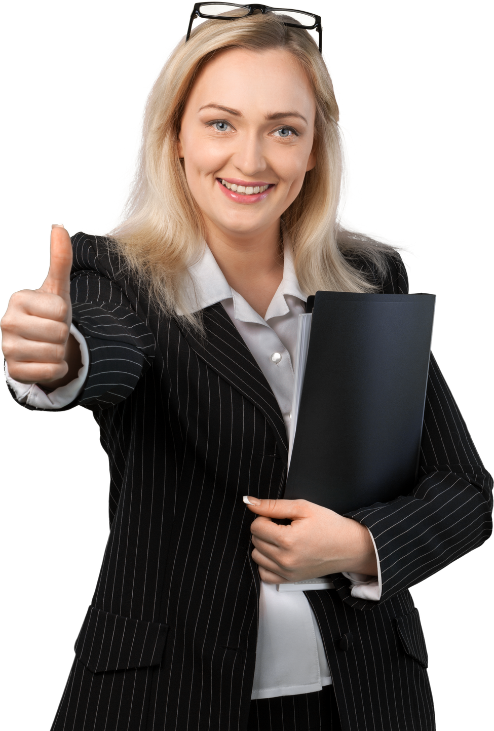Businesswoman Doing Thumbs Up